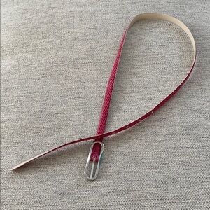 WHBM Red Skinny Belt